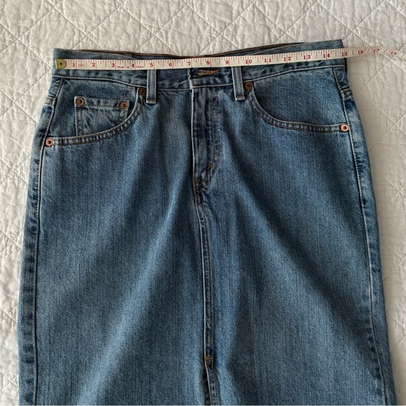 Levi's Blue Denim Skirt - Picture 6 of 10